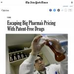 Escaping Big Pharma’s Pricing With Patent-Free Drugs