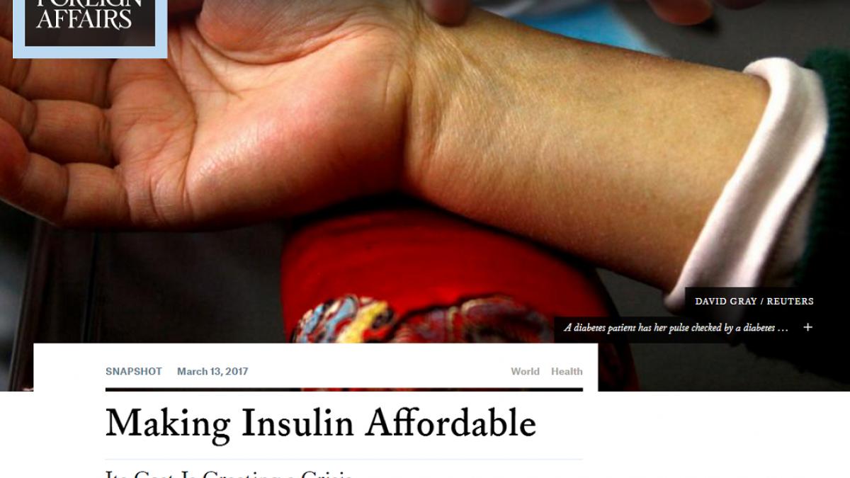 The Struggle to Make Insulin Affordable FHC Faith in Healthcare